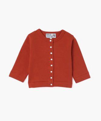 agnes b. ENFANT (Baby&Kids)/アニエスベー　アンファン M001 L CARDIGAN ベビー カーディガンプレッション(EAT2M001348)