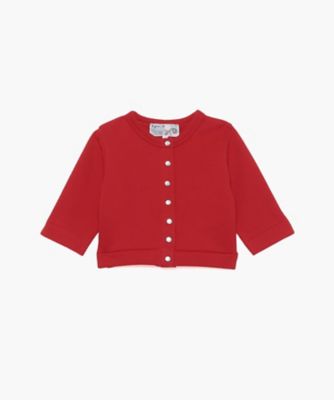 ＜三越伊勢丹/公式＞ agnes b. ENFANT(Baby & Kids)/アニエスベー アンファン M001 L CARDIGAN ベビー カーディガンプレッション 460レッド ベビー用トップス【三越伊勢丹/公式】