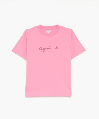 ＜agnes b. (Women)＞Ｓ１３７　ＴＳ　ロゴＴシャツ（ＥＡＴ５Ｓ１３７４１９）