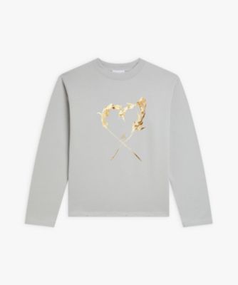 ＜agnes b. (Women)＞”ｂ．”ロゴ　ハート　刺繍　スウェット　”Ａｇｎｅａｕ”（ＥＡＺ０Ｋ５０７８００４）