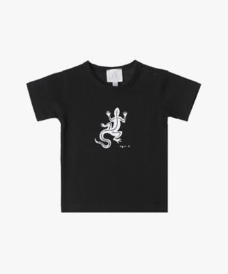 ＜agnes b. ENFANT (Baby&Kids)＞ベビー　アイコニック　コットン　半袖　Ｔシャツ　”Ｌｅｚａｒｄ”（ＥＢＣ３ＳＦ６４０００）