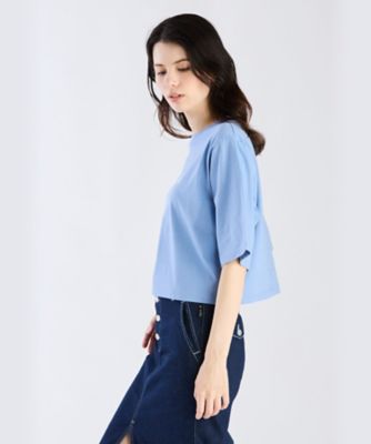 ロゴ コットン 五分袖 Tシャツ ”Yoko