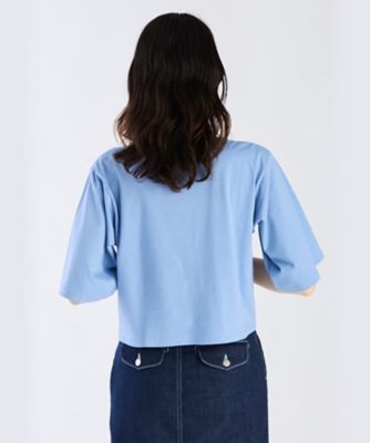 ロゴ コットン 五分袖 Tシャツ ”Yoko