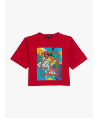  SDY7 TS アーティストTシャツ 460レッド トップス