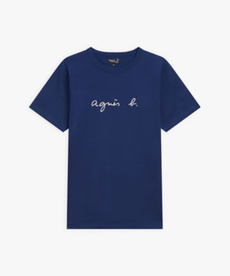 ＜agnes b. HOMME (Men)＞Ｓ１３７　ＴＳ　ロゴＴシャツ（ＥＢＫ７Ｓ１３７６８０）