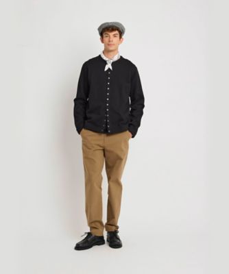 メンズ オーガニックコットン メルトン 長袖 カーディガン