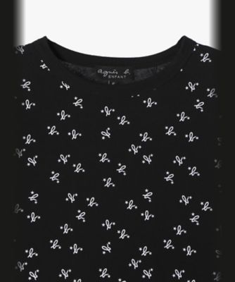 キッズ　総柄プリント　オーガニックコットン　長袖Ｔシャツ（ＥＢＸ５ＪＪＯ３０００）