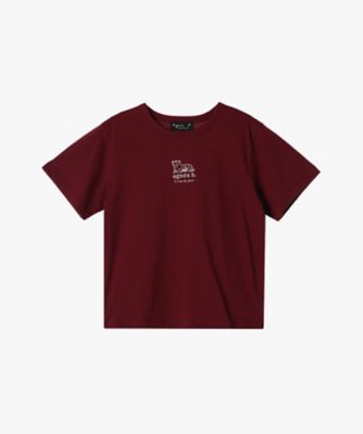agnes b. ENFANT (Baby&Kids)/アニエスベー　アンファン キッズ　ロゴ　コットン　半袖　Ｔシャツ　Ａｇｎｅａｕ（ＥＢＸ７ＳＤＥ７４０７９）