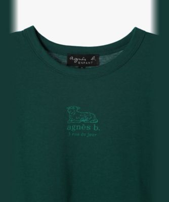 キッズ　ロゴ　コットン　半袖　Ｔシャツ　Ａｇｎｅａｕ（ＥＢＸ７ＳＤＥ７７０６７）