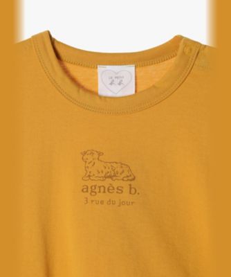 ベビー　ロゴ　コットン　半袖　Ｔシャツ　Ａｇｎｅａｕ（ＥＢＸ８ＳＤＥ７２１０）