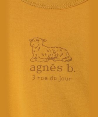 ベビー　ロゴ　コットン　半袖　Ｔシャツ　Ａｇｎｅａｕ（ＥＢＸ８ＳＤＥ７２１０）