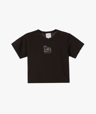 ベビー ロゴ コットン 半袖 Tシャツ Agneau