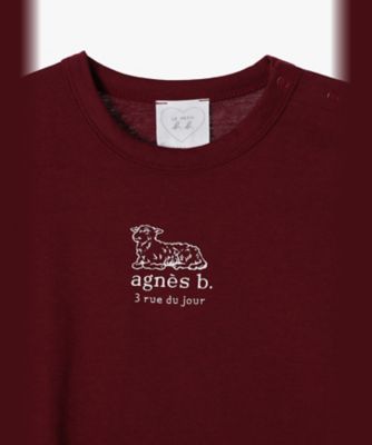 ベビー　ロゴ　コットン　半袖　Ｔシャツ　Ａｇｎｅａｕ（ＥＢＸ８ＳＤＥ７４０７９）