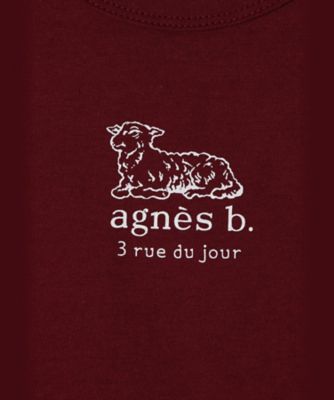 ベビー　ロゴ　コットン　半袖　Ｔシャツ　Ａｇｎｅａｕ（ＥＢＸ８ＳＤＥ７４０７９）