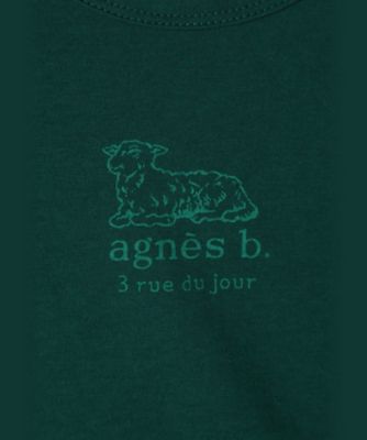 ベビー　ロゴ　コットン　半袖　Ｔシャツ　Ａｇｎｅａｕ（ＥＢＸ８ＳＤＥ７７０６７）