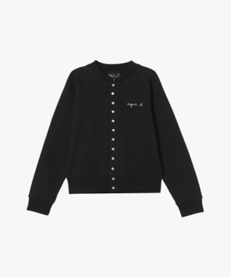 ＜agnes b. ENFANT (Baby&Kids)＞キッズ　ロゴ　コットン　長袖　カーディガン　”Ｓｅｎｇａ”（ＥＣＧ３Ｋ３３００００）