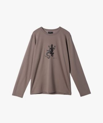 ＜agnes b. HOMME (Men)＞メンズ　アイコニック　プリント　長袖　Ｔシャツ　”Ｌｅｚａｒｄ”（ＥＣＩ２ＳＦ６４３００４）