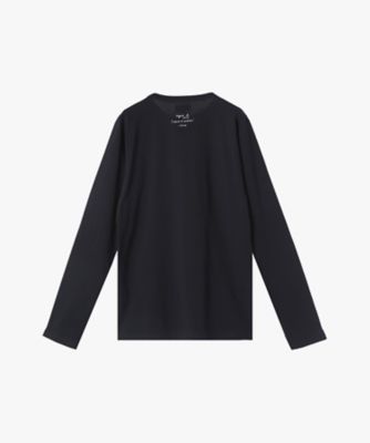 メニポケット Many Pockets 黒長袖カットソー 40サイズ ニッセン Tシャツ 七分袖 綿100% ヘビーウェイト オーバーサイズ