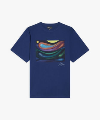 【新品】アニエス・ベー　アーティストTシャツ　Lサイズ メンズ オーガニックコットン プリント 半袖 アーティスト T