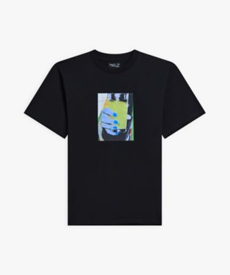 ＜agnes b. HOMME (Men)＞メンズ　コットン　プリント　半袖　アーティスト　Ｔシャツ　”Ｌｏｎｄｏｎｉｅｎ”（ＥＣＫ６ＳＦＡ５０００）