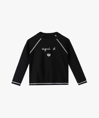＜agnes b. ENFANT (Baby&Kids)＞ＪＩＥ３　Ｅ　ＴＳ　ＡＲＥＮＡ　ａｇｎｅｓ　ｂ．　ｘ　ａｒｅｎａ　キッズ　ラッシュガードＴシャツ（ＥＣＬ９ＪＩＥ３０００）