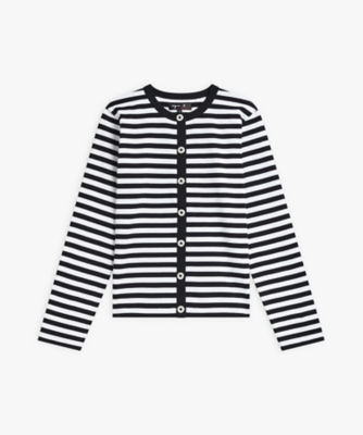 【極美品】アニエスベー ボーダー カーディガン Mサイズ JX74 CARDIGAN カーディガン ｜agnès b. FEMME（ファム