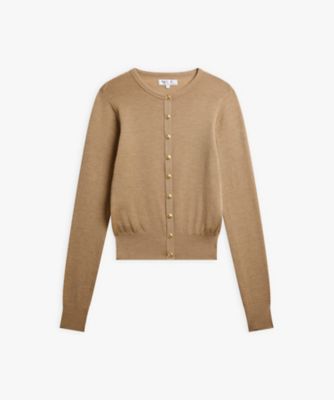 ＜agnes b. (Women)＞ウール　ジャージー　フィンガーレス　カーディガンプレッション（ＥＣＴ８ＪＢ９８３１３５）