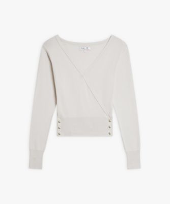 ＜agnes b. (Women)＞Ｊ１５５　ＣＡＣＨＥ－ＣＯＥＵＲ　カシュクールトップス（ＥＣＹ８Ｊ１５５３１０７）