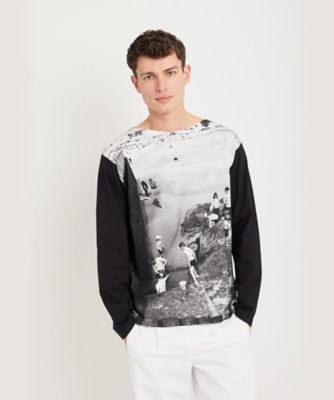 フォトプリント　コットン　長袖　Ｔシャツ　”Ｌａ　ｐｌａｇｅ”（ＥＣＺ２ＮＵ７０００００）