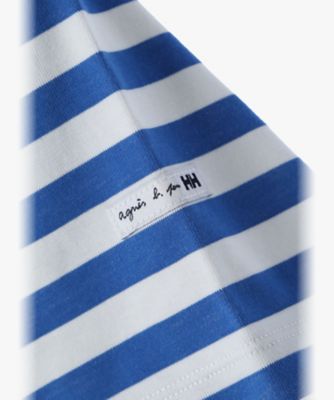 【キッズ】ａｇｎｅｓ　ｂ．　ｘ　ＨＥＬＬＹ　ＨＡＮＳＥＮ　マリンボーダーＴシャツ（ＥＤＢ２ＪＪＳ９２８４）