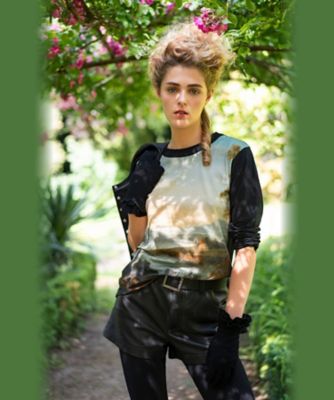 agnes b． x Le Louvre フォトプリント コットン 長袖