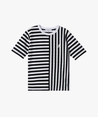 agnes b. ENFANT (Baby&Kids)/アニエスベー　アンファン キッズ　細ボーダー　コットン　半袖　Ｔシャツ　Ｌｅｚａｒｄ（ＥＤＧ６Ｊ００８１０００）