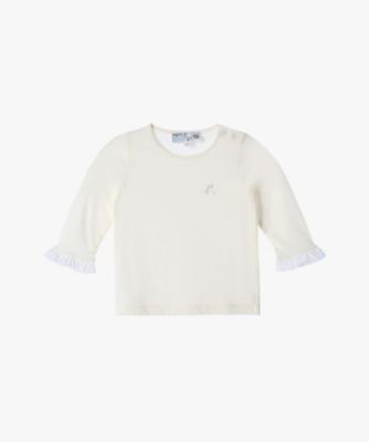 ＜agnes b. ENFANT (Baby&Kids)＞ベビー　コットン　フリル　長袖　トップス（ＥＤＨ５ＪＦ５９０２７）