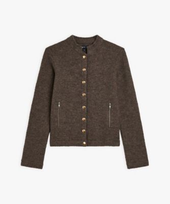 ＜agnes b. (Women)＞ウール　スタンドカラー　ジャケット　”Ｔａｍｂｏｕｒｉｎｅ”（ＥＤＪ７ＪＪＷ２３６０）