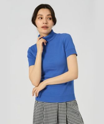 ag n es アニエスベー　ハイネック　カットソー　S コットン 半袖 ハイネックTシャツ ”Vian”（Tシャツ/カットソー