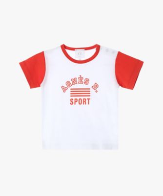 ＜agnes b. ENFANT (Baby&Kids)＞ベビー　プリント　コットン　半袖　Ｔシャツ　（ＥＪ１１ＳＦＯ１０１０）