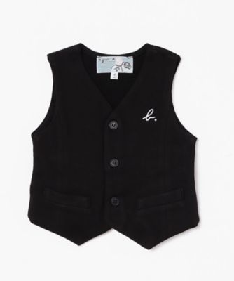 ＜agnes b. ENFANT (Baby&Kids)＞Ｊ６３０　Ｌ　ＧＩＬＥＴ　ベビー　ｂ．ジレ（ＥＪ２３Ｊ６３０００１）