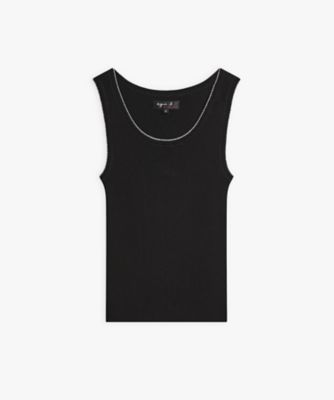 agnes b. (Women)/アニエスベー JJJ5 DEBARDEUR タンクトップ(EM80JJJ5000) 000ブラック トップス【三越伊勢丹/公式】