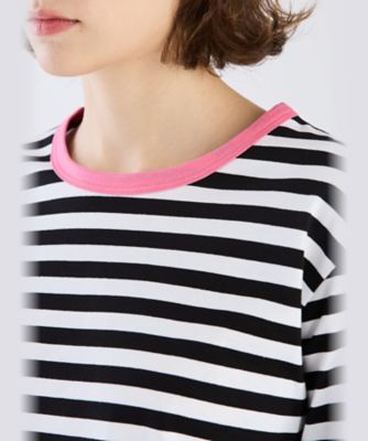 細ボーダー　コットン　長袖　Ｔシャツ　”Ｂｉｏｔｏｐ”（ＥＰ５７Ｊ００８０００）