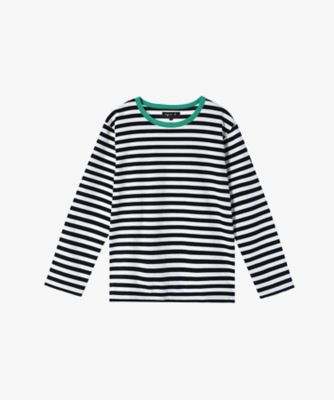 細ボーダー　コットン　長袖　Ｔシャツ　”Ｂｉｏｔｏｐ”（ＥＰ５７Ｊ００８００１）