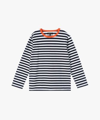 細ボーダー　コットン　長袖　Ｔシャツ　”Ｂｉｏｔｏｐ”（ＥＰ５７Ｊ００８３０４３）
