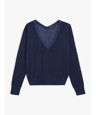 ＜agnes b. (Women)＞　ＪＨＹ６　ＴＳ　Ｖネックプルオーバー（ＥＲ５４ＪＨＹ６６０６９）