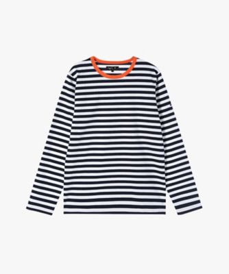 メンズ 細ボーダー コットン 長袖 Tシャツ ”Coulos