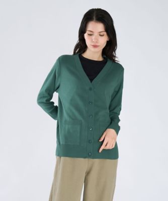 ★新品★agnes b. カシミヤ混アイコンボタンVネックカーディガン ネイビー agnes b.（アニエスベー）の「【agnes b. pour ADAM ET ROPE