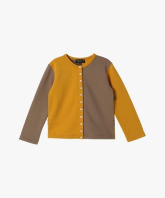 agnes b. ENFANT (Baby&Kids)/アニエスベー　アンファン キッズ　バイカラー　コットン　長袖　カーディガンプレッション　（ＥＵ４３Ｍ００１２１０）