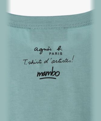 キッズ　オーガニックコットン　プリント　半袖　アーティスト　Ｔシャツ　”Ｍａｍｂｏ”（ＥＹ０４ＳＦＡ９７８７）