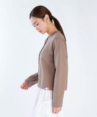 オーガニックコットン メルトン 長袖 カーディガンプレッション ”Le