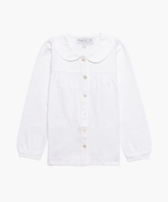  アンファン J000 E CHEMISE コットンブラウス 010ホワイト トップス