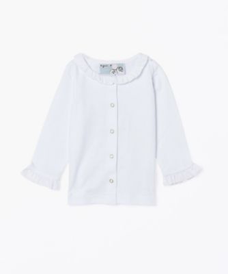 agnes b. ENFANT (Baby&Kids)/アニエスベー　アンファン J000 L CHEMISE ベビー フリルブラウス(F472J000010)