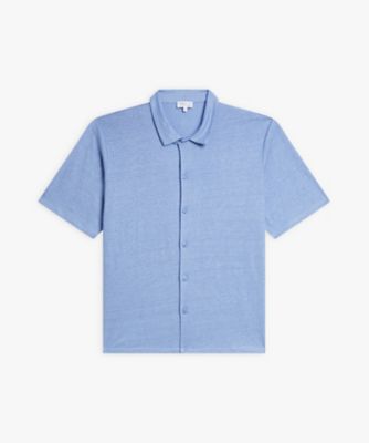 メンズ リネンキャンバス 長袖 シャツ ”Andre